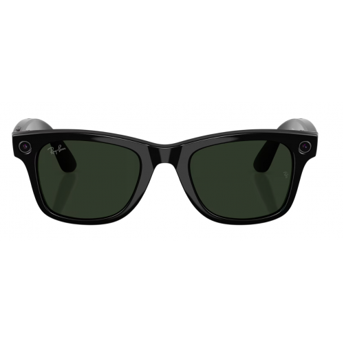 Умные очки Ray-Ban Meta* Wayfarer Gen 2 Shiny Black, Фотохромные линзы Clear to Graphite Green Transitions (RW4012), размер M